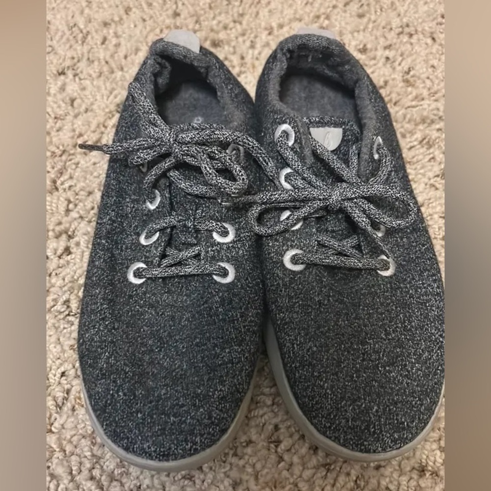 Allbirds Wool Runners Womens 10 Charcoal Grey Merino Wool Sneakers Low Top